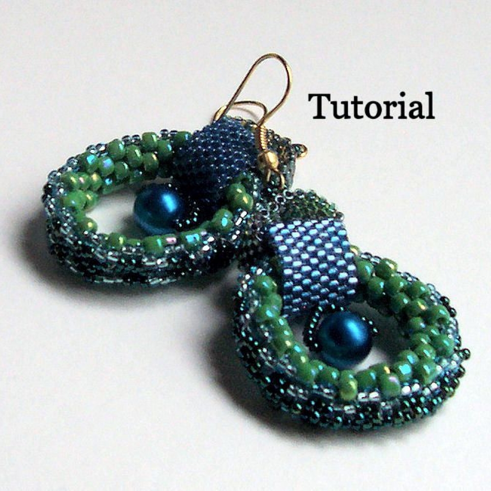 Beading TUTORIAL Hoop Lah Circular Peyote Earrings Twyla Harbick Designs