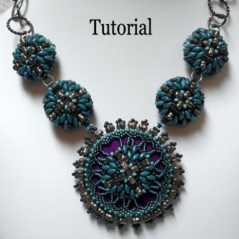 Beading tutorial Ancient Medallions Necklace