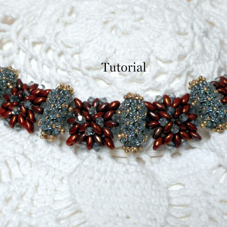 Blue Ingenue Super Duo Bracelet Instructions