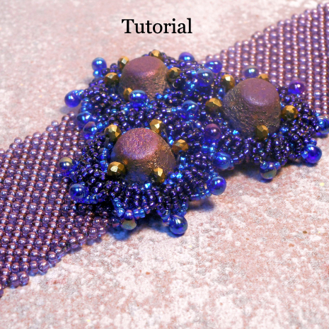 Beading Tutorial Damsel Flower Netted Bracelet