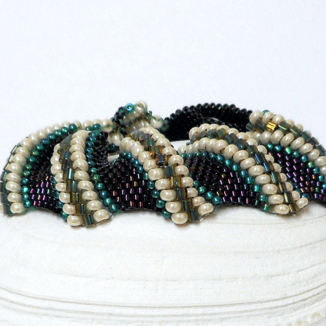 Beading tutorial peyote bracelet