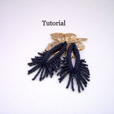 Fantale Earrings Beading tutorial