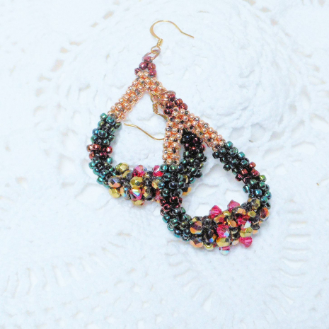 Karita Earrings crystal and CRAW