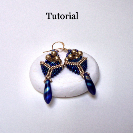 Beading Instructions Pagoda Drop Earrings