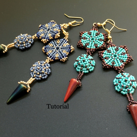 peyote earrings tutorial