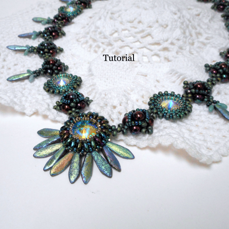 Beading tutorial She Daisy RAW Necklace