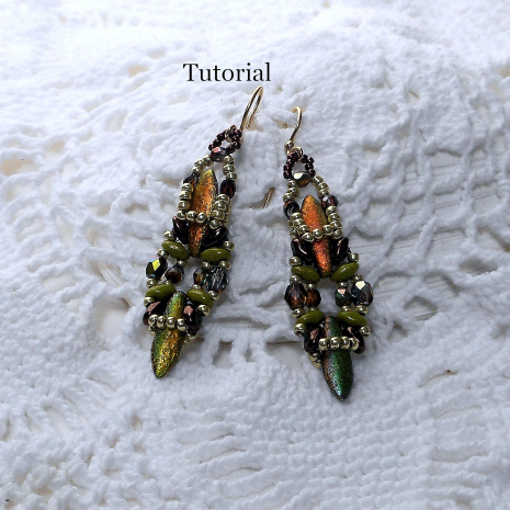 Beading Tutorial Shooting Daggers Earrings