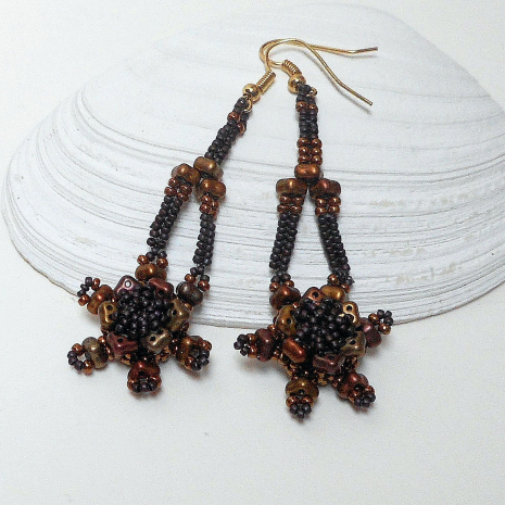 Beading tutorial Timeless Earrings Back