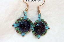 Beading tutorial Goddess Eye earrings