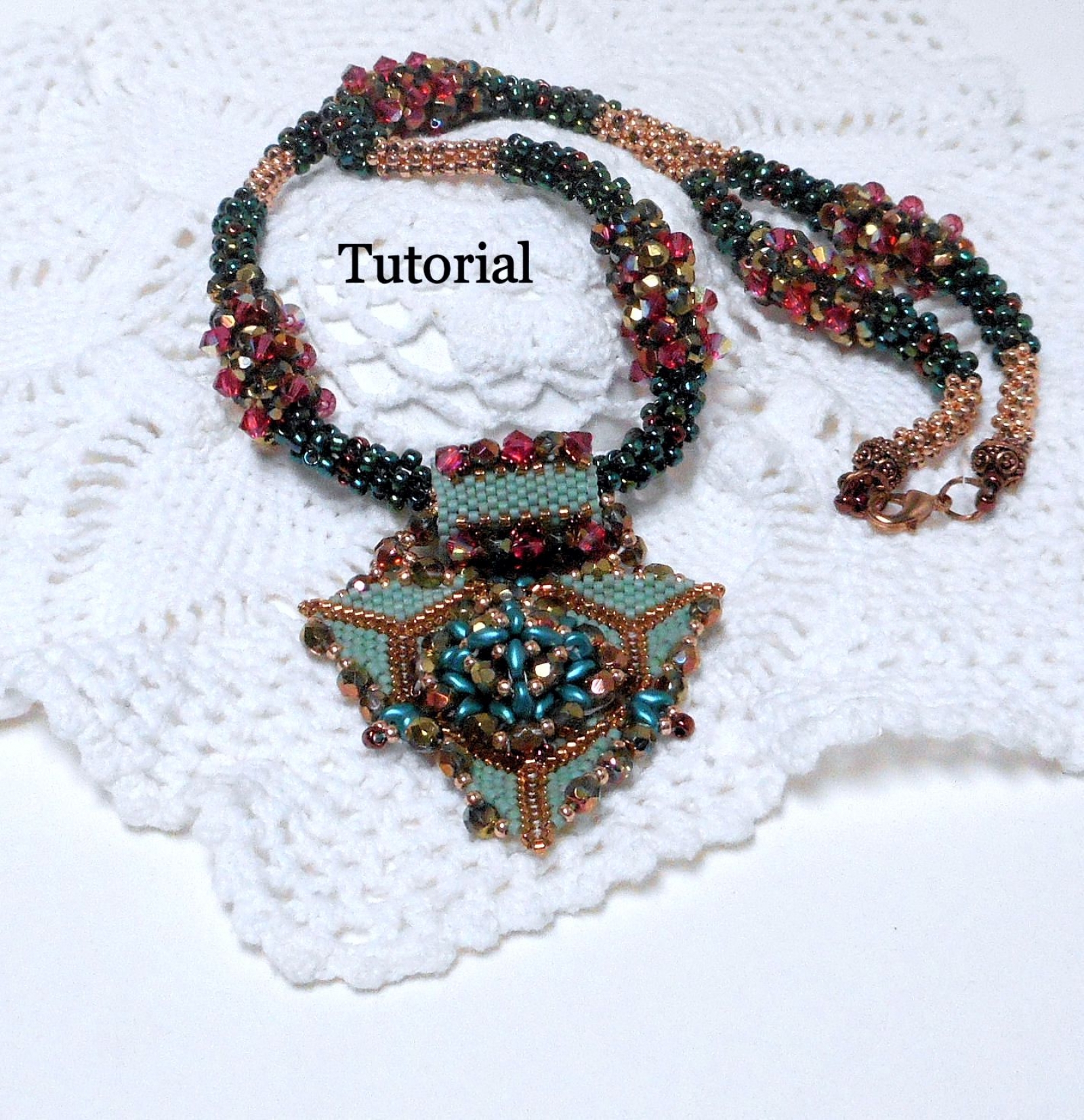Cubic right angle weave necklace cheap